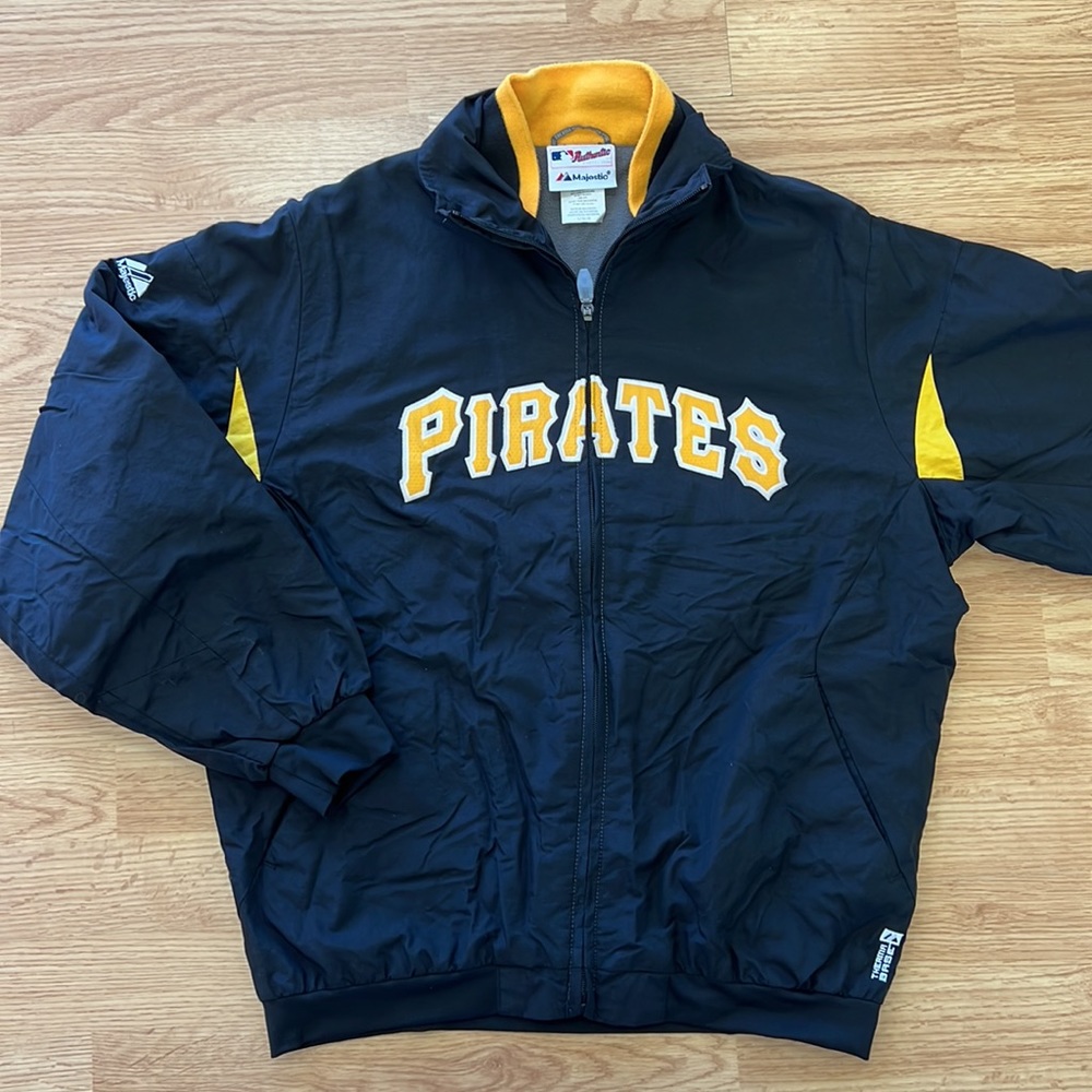 Majestic Pittsburgh Pirates MLB Fleece Jacket Sz L